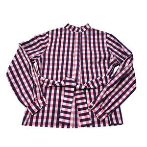 Maria de la Orden Belted Jacket in Pink Blue